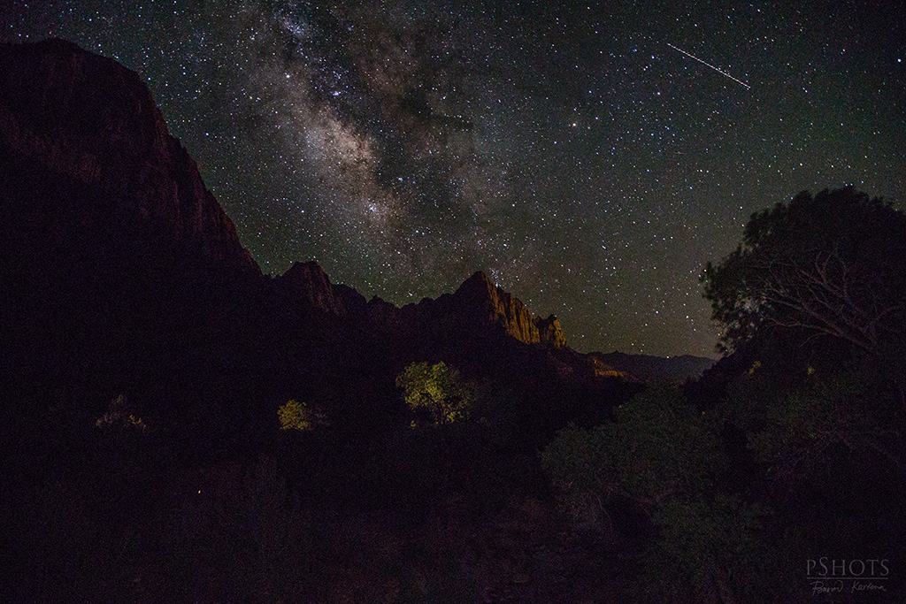 Milky way in Zion national park